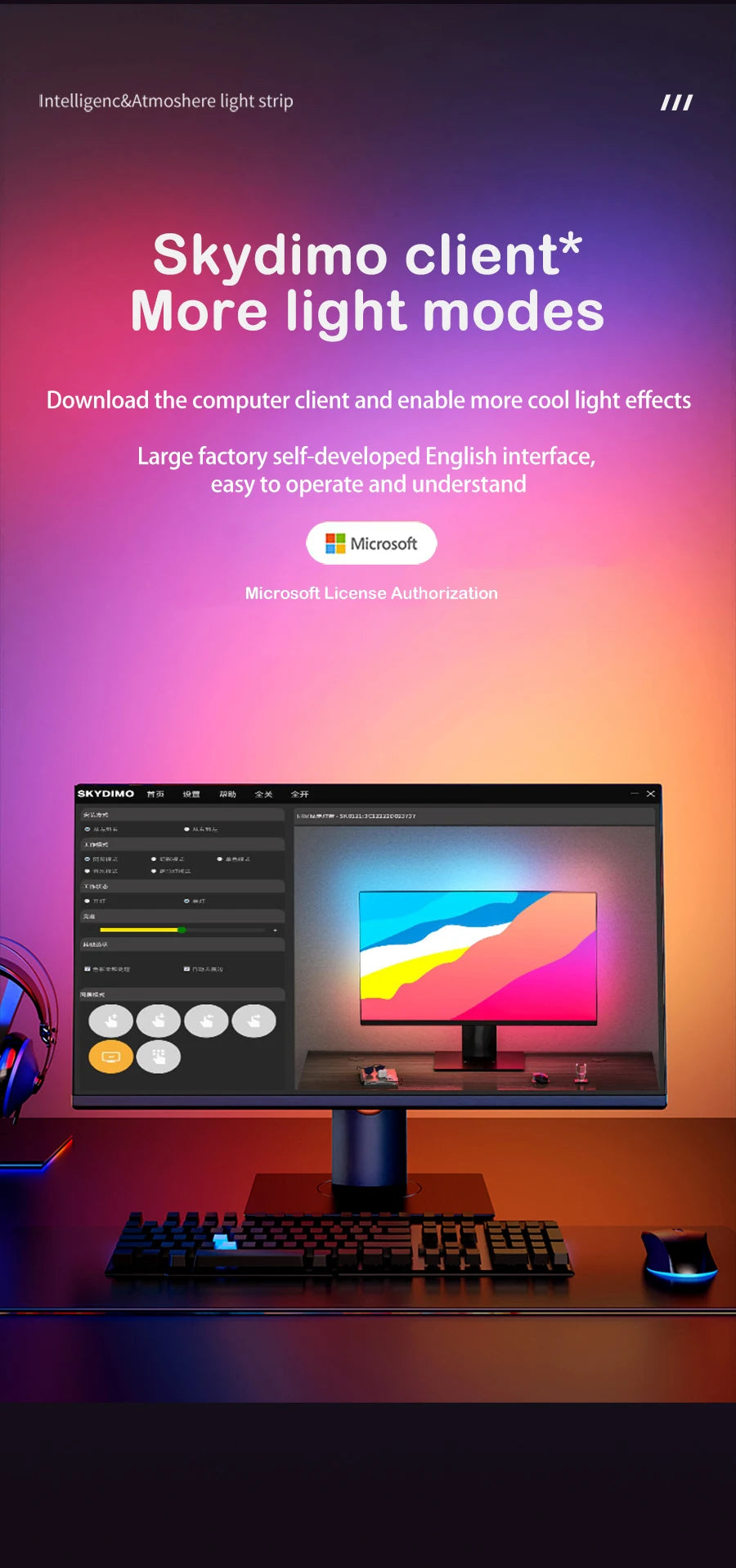 Ambient Backlight RGB Strip for PC Monitor