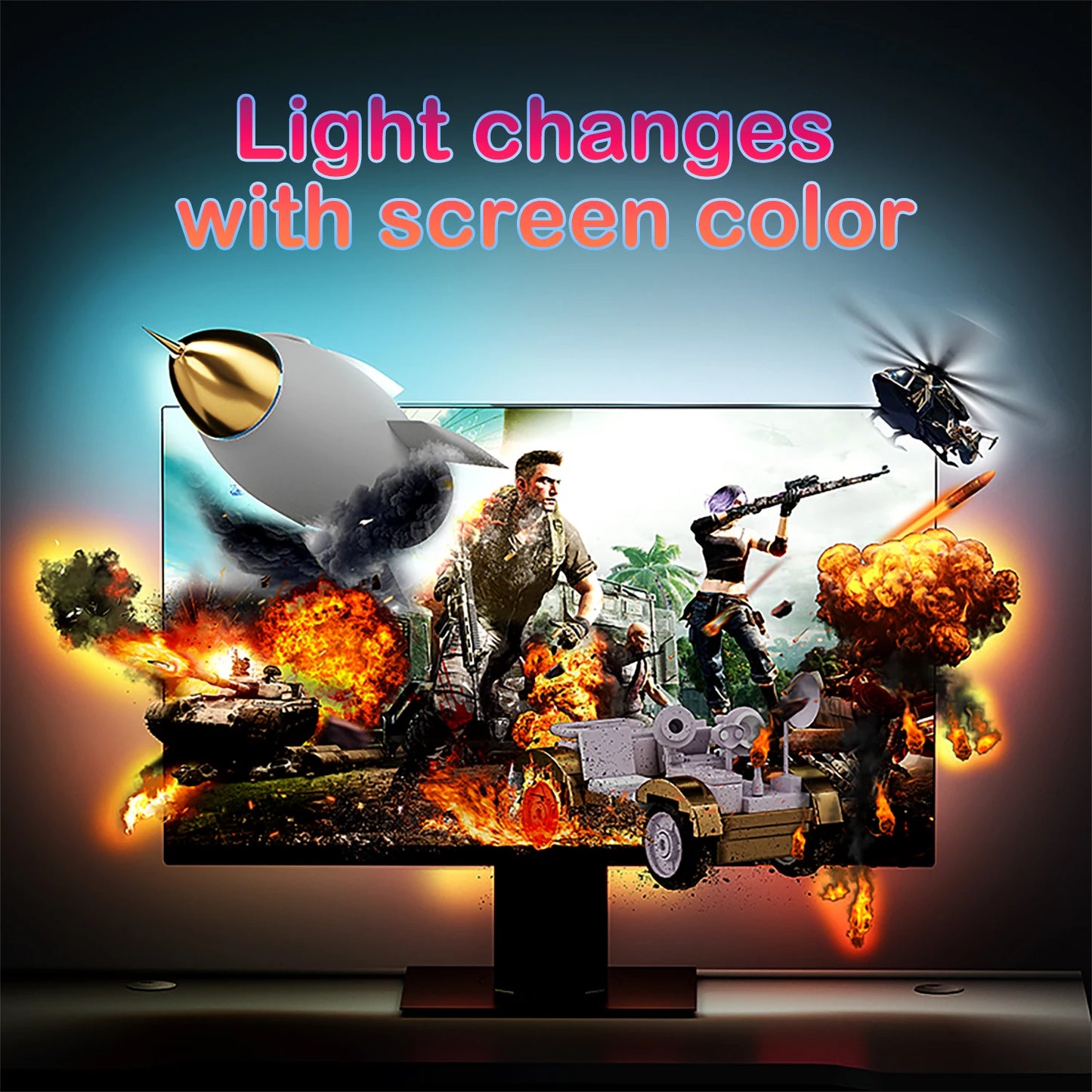 Ambient Backlight RGB Strip for PC Monitor