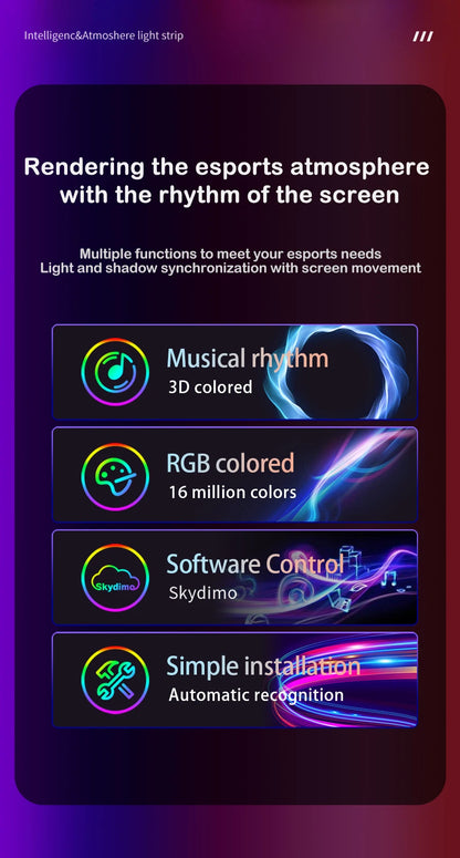Ambient Backlight RGB Strip for PC Monitor